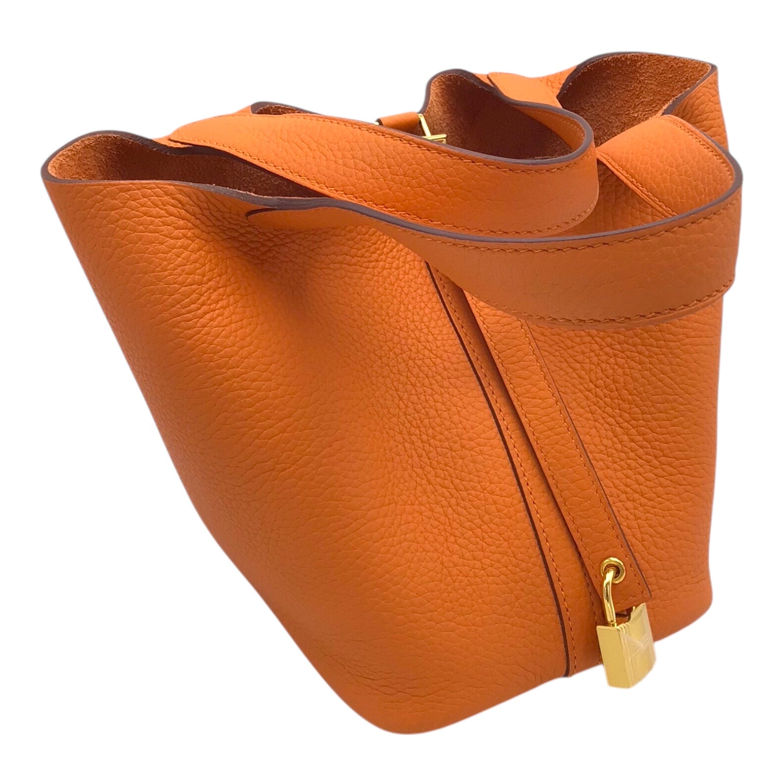 Hermès Picotin 18 in Orange Taurillon Clemence Leather – Gold Hardware, 2022, With Box, Dust Bag, Lock & Keys