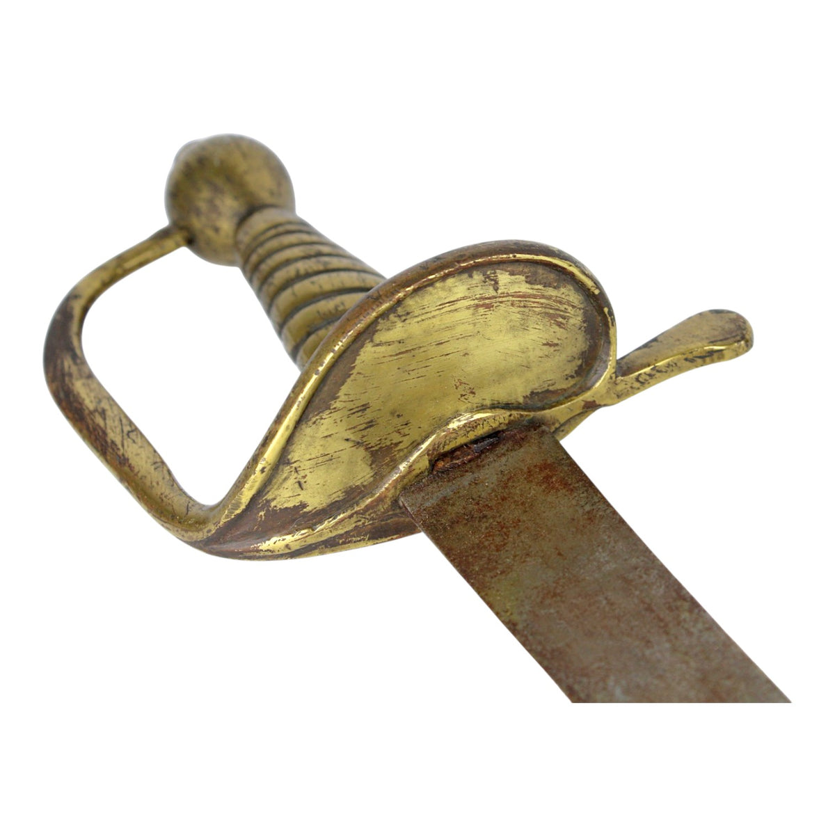 Hessian Model 1716 Hanger with Rare Original Leather Scabbard, Revolutionary War Era