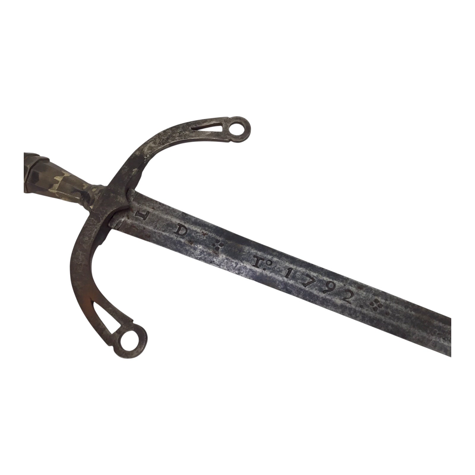 Highly Marked Spanish Sword Dated 1792 with Extensive Blade Inscriptions