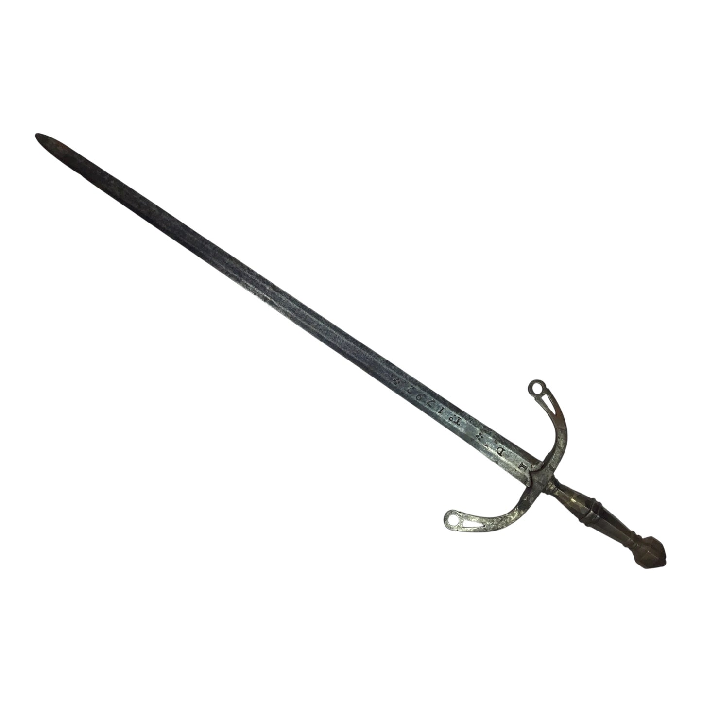 Highly Marked Spanish Sword Dated 1792 with Extensive Blade Inscriptions