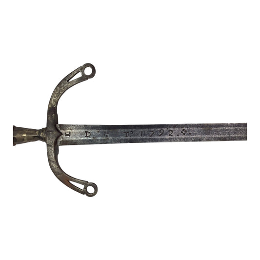 Highly Marked Spanish Sword Dated 1792 with Extensive Blade Inscriptions