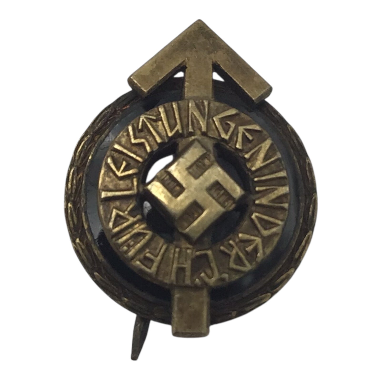 Hitler Youth (HJ) Golden Leaders Sport Badge w/ Miniature Pin RZM M1/101