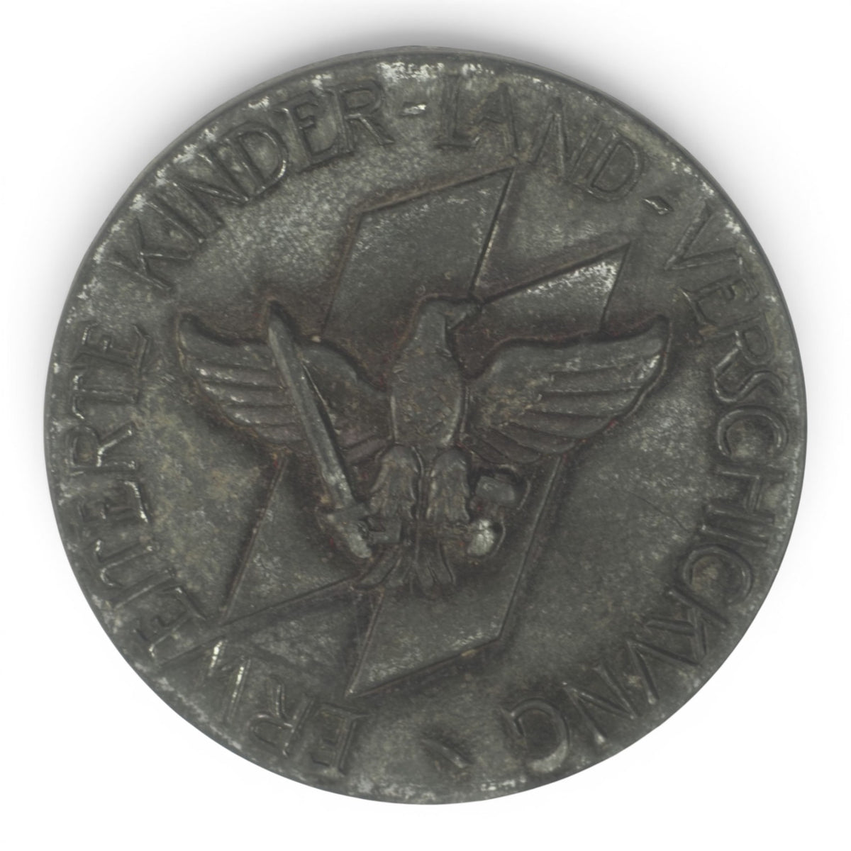 Hitler Youth KLV Children Holiday Transportation Medallion (HJ-Abzeichen der Erweiterten Kinderlandverschickung)