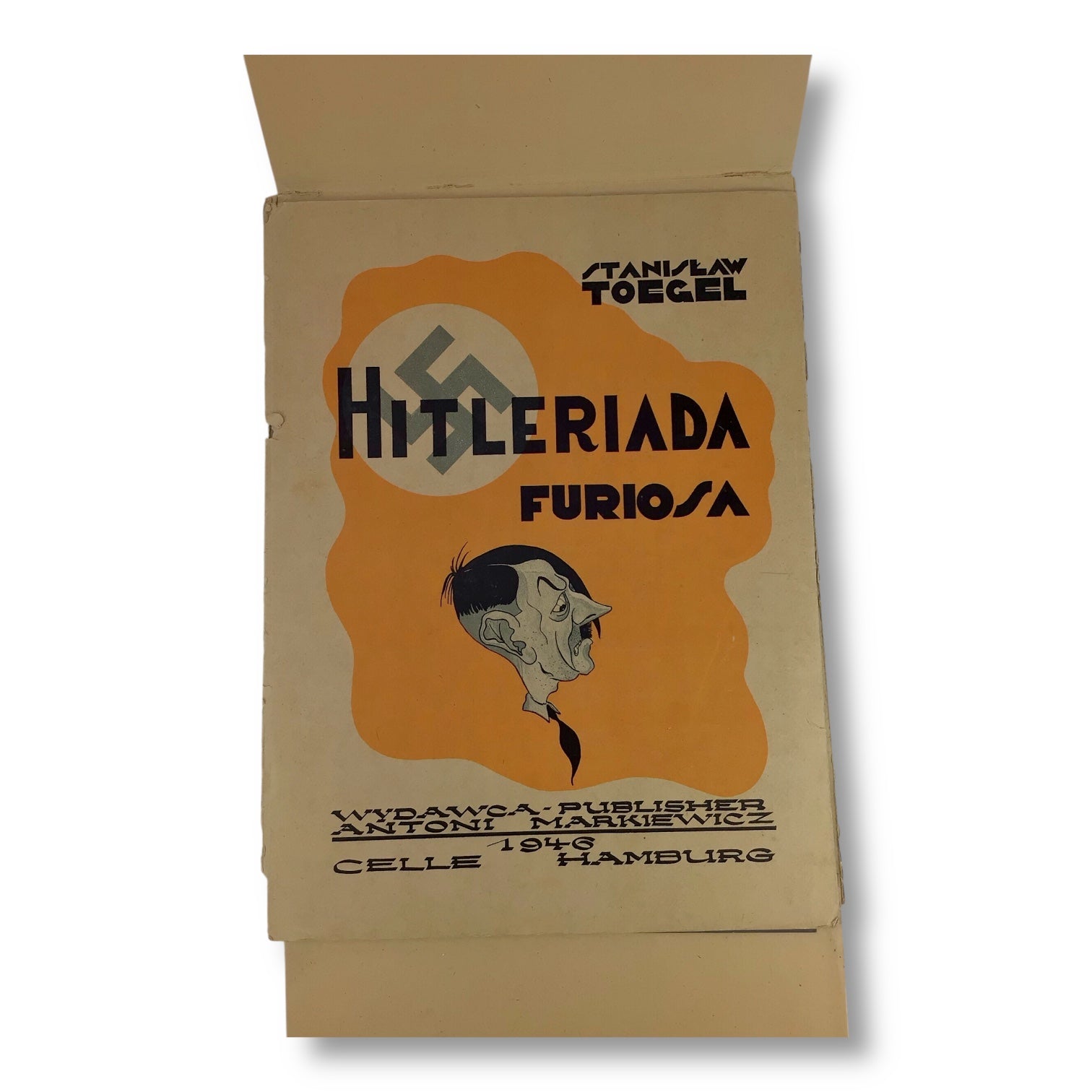 Hitleriada Furiosa 1946 Stanisław Toegel Rare Anti-Nazi Satire Artwork