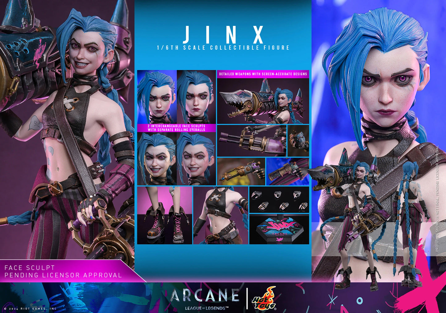 Hot Toys Arcane Jinx 1/6 Scale Figure New in Box