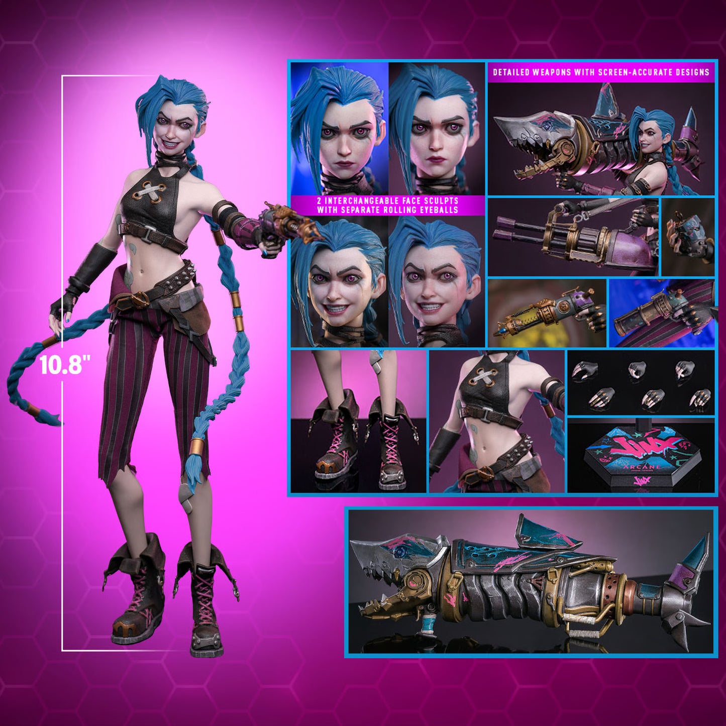 Hot Toys Arcane Jinx 1/6 Scale Figure New in Box
