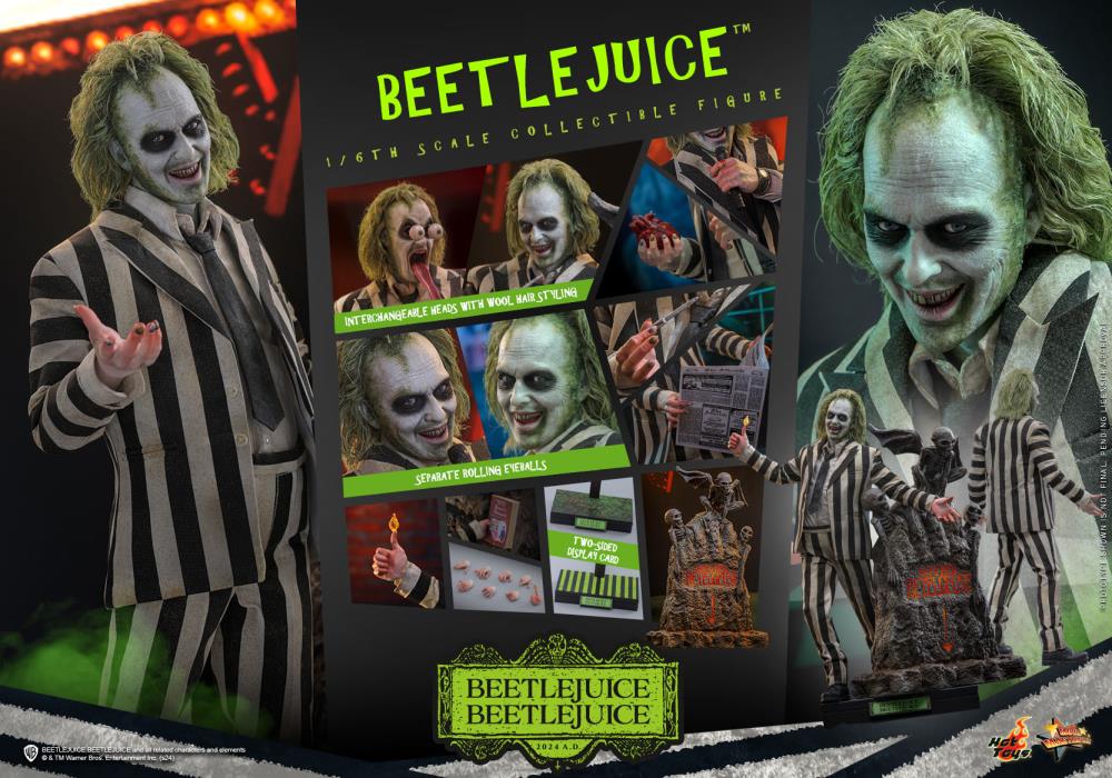 Hot Toys Beetlejuice Beetlejuice 1/6 Scale Collectible Figure MMS767 – New Sealed