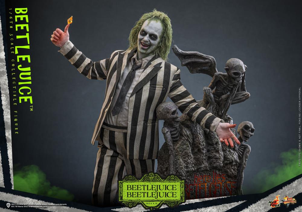 Hot Toys Beetlejuice Beetlejuice 1/6 Scale Collectible Figure MMS767 – New Sealed