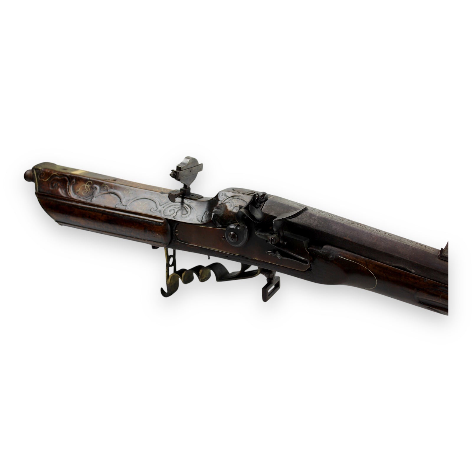 Huge Rare Kliener .62 Caliber 16th c.e Wheel-lock Rifle Converted to Flintlock