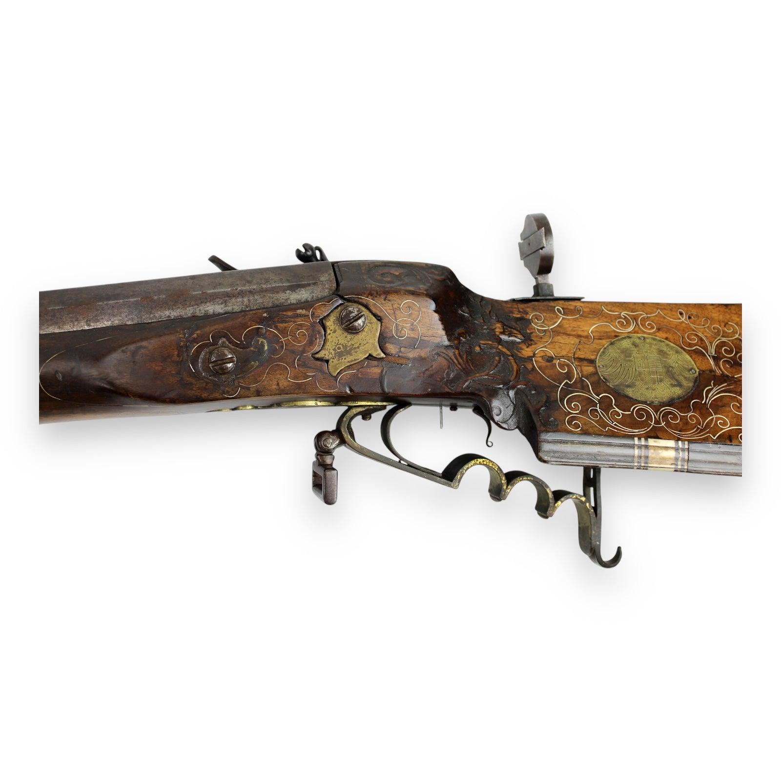 Huge Rare Kliener .62 Caliber 16th c.e Wheel-lock Rifle Converted to Flintlock