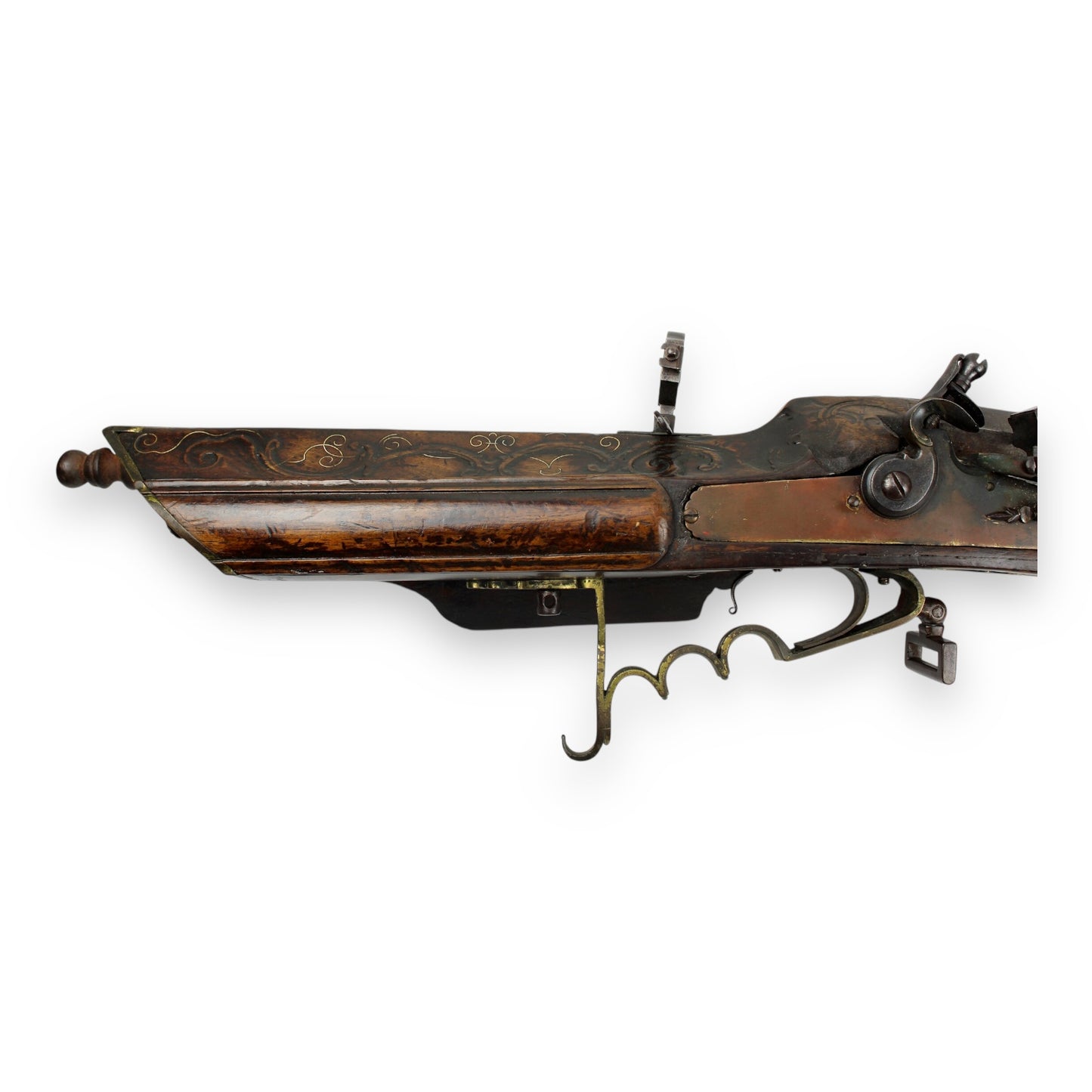 Huge Rare Kliener .62 Caliber 16th c.e Wheel-lock Rifle Converted to Flintlock