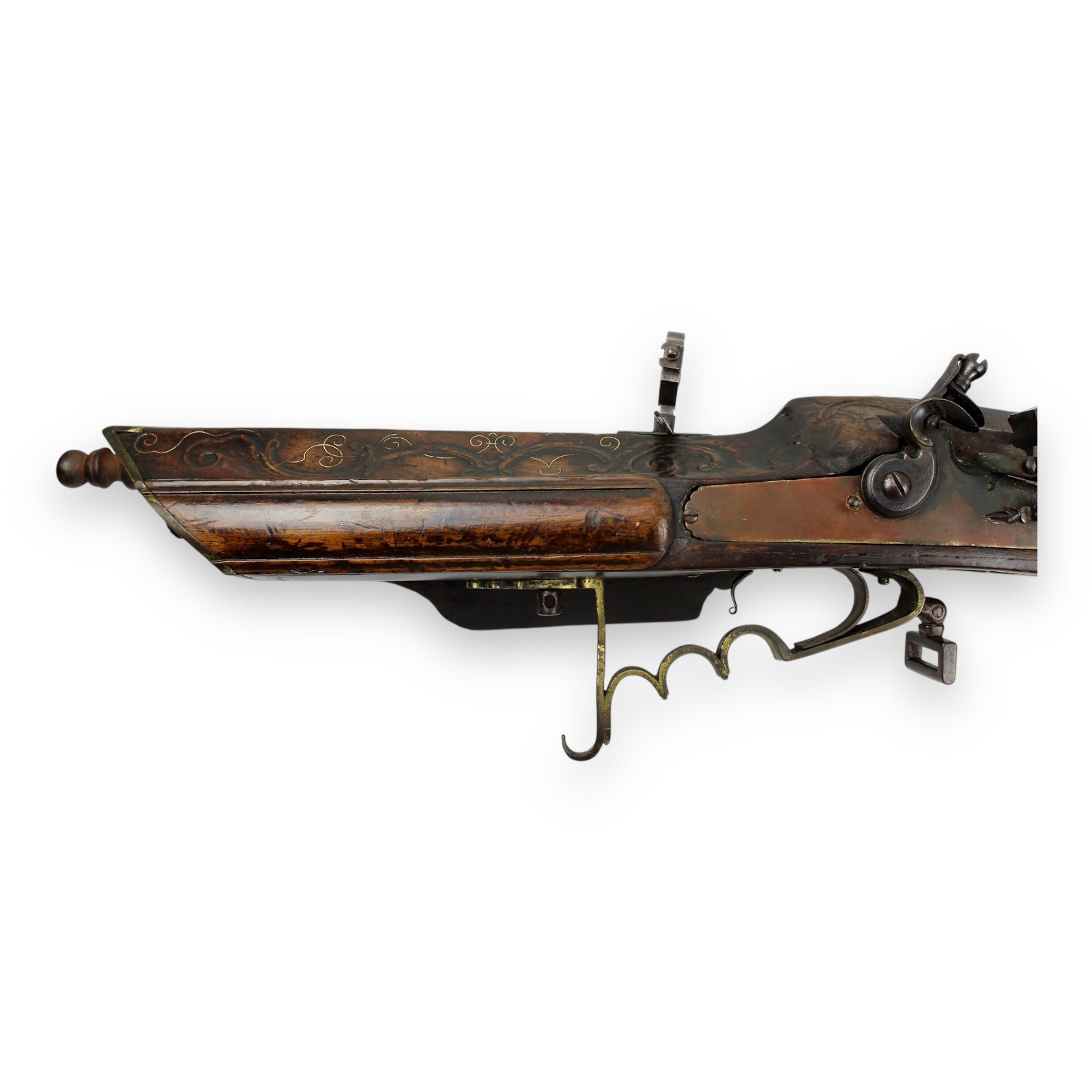 Huge Rare Kliener .62 Caliber 16th c.e Wheel-lock Rifle Converted to Flintlock