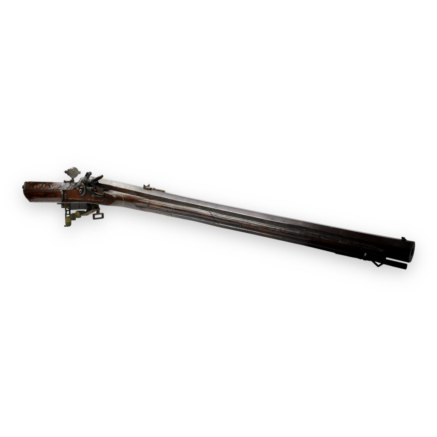 Huge Rare Kliener .62 Caliber 16th c.e Wheel-lock Rifle Converted to Flintlock