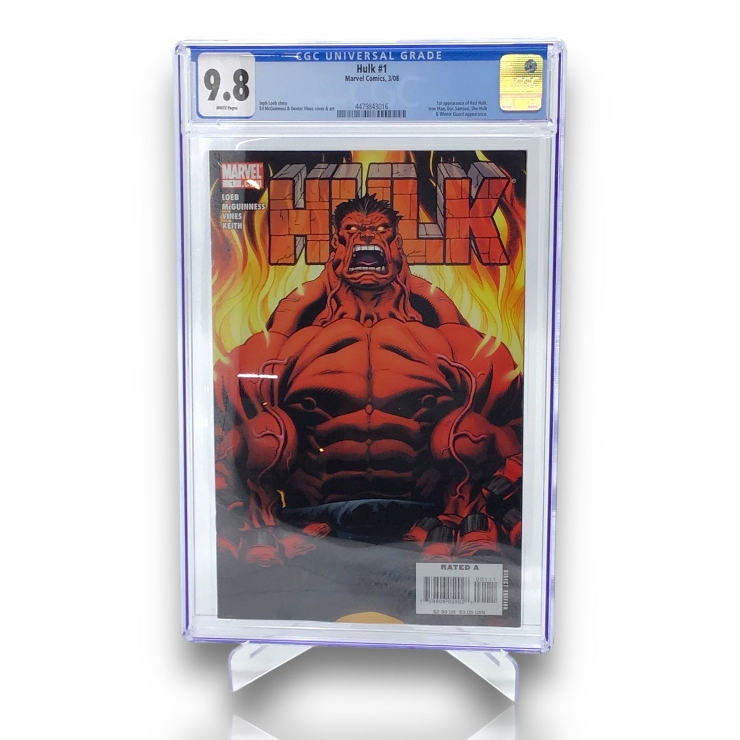 Hulk #1 (2008) CGC 9.8 - First Issue and Appearance of Red Hulk