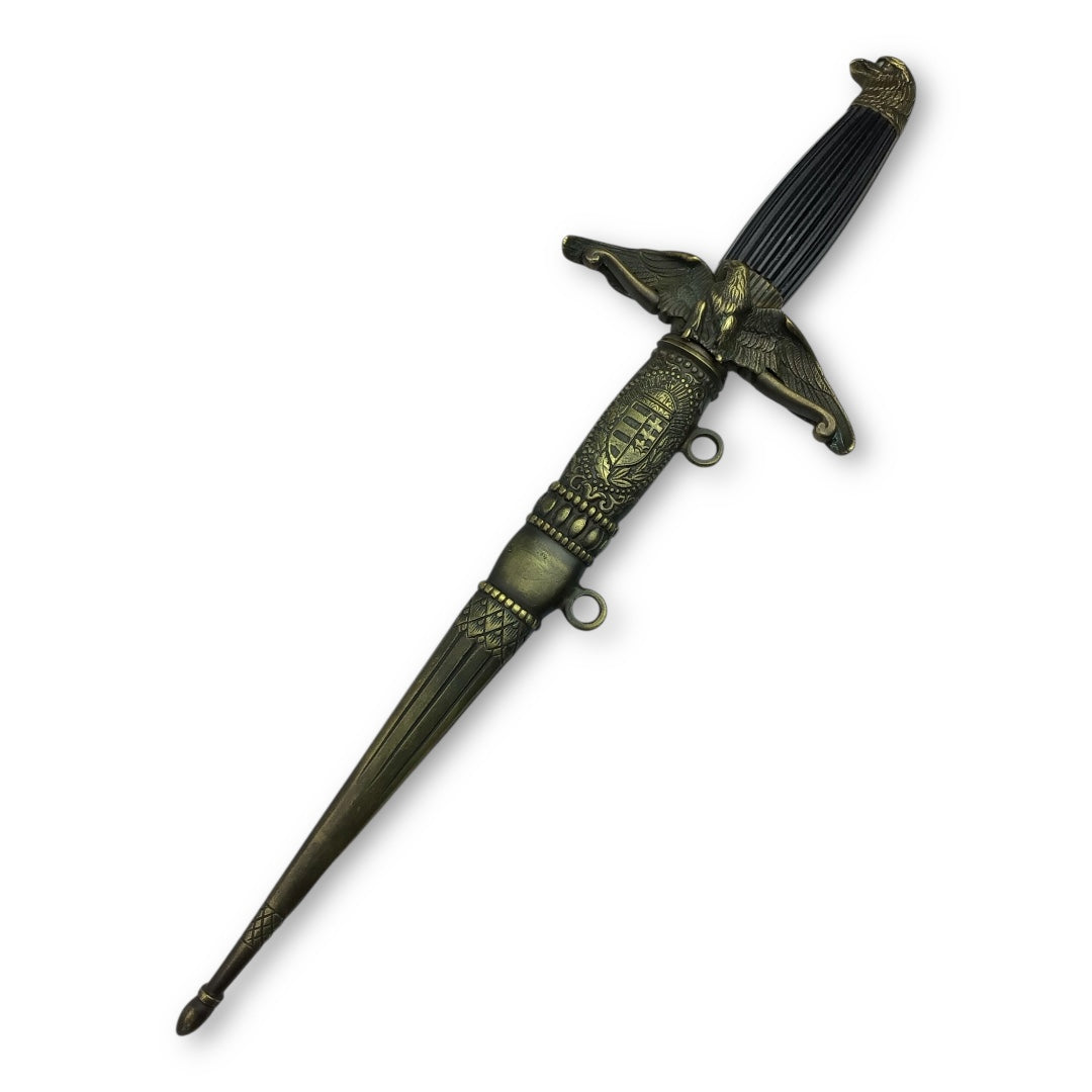 Hungarian WW2 1943 Air Force Parade Dagger Named to Lt. Levente Bognar