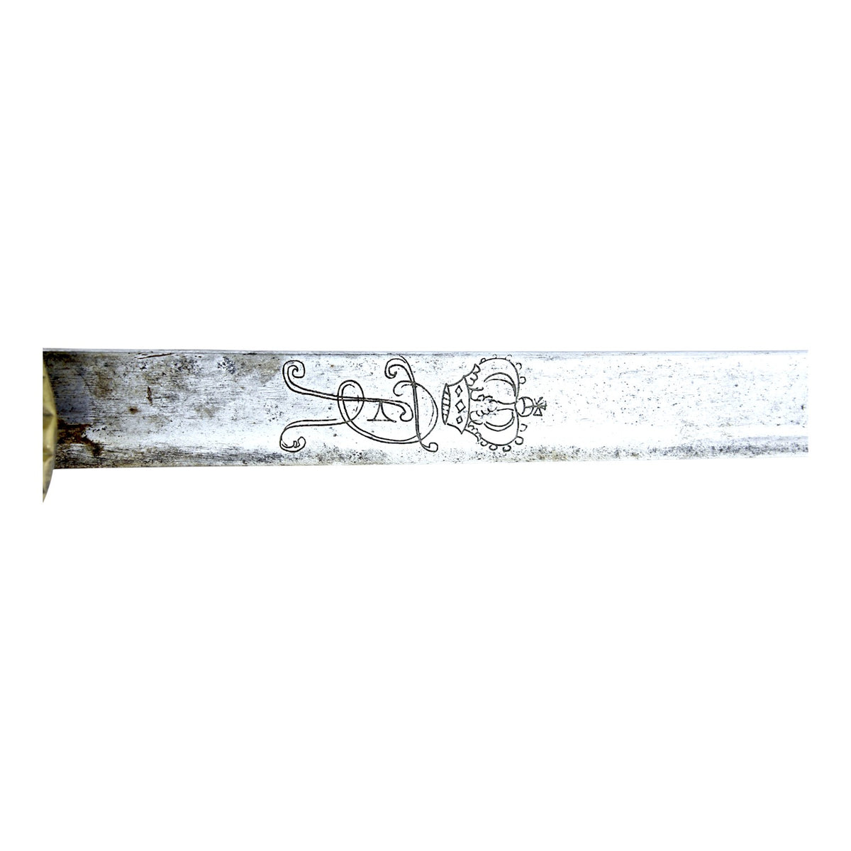 Hunting Hanger Sword with Antler Grip, Clamshell Guard & Frederick FR Stamp - c.1740-1760