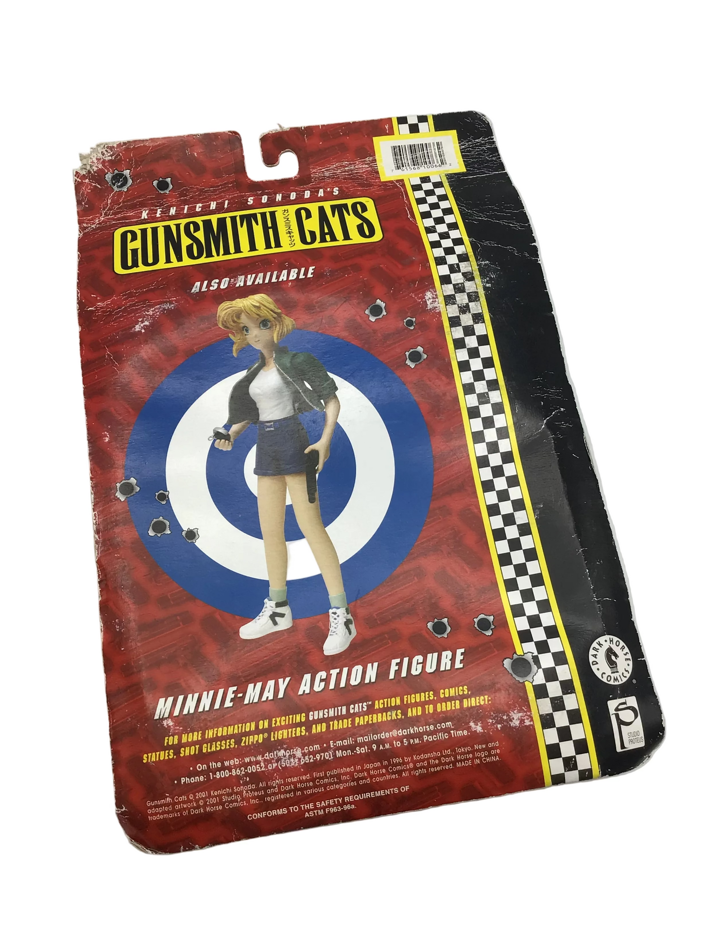 Dark Horse Comics Gunsmith Cats Rally Vincent Action Figure (2001) – Sealed on Card