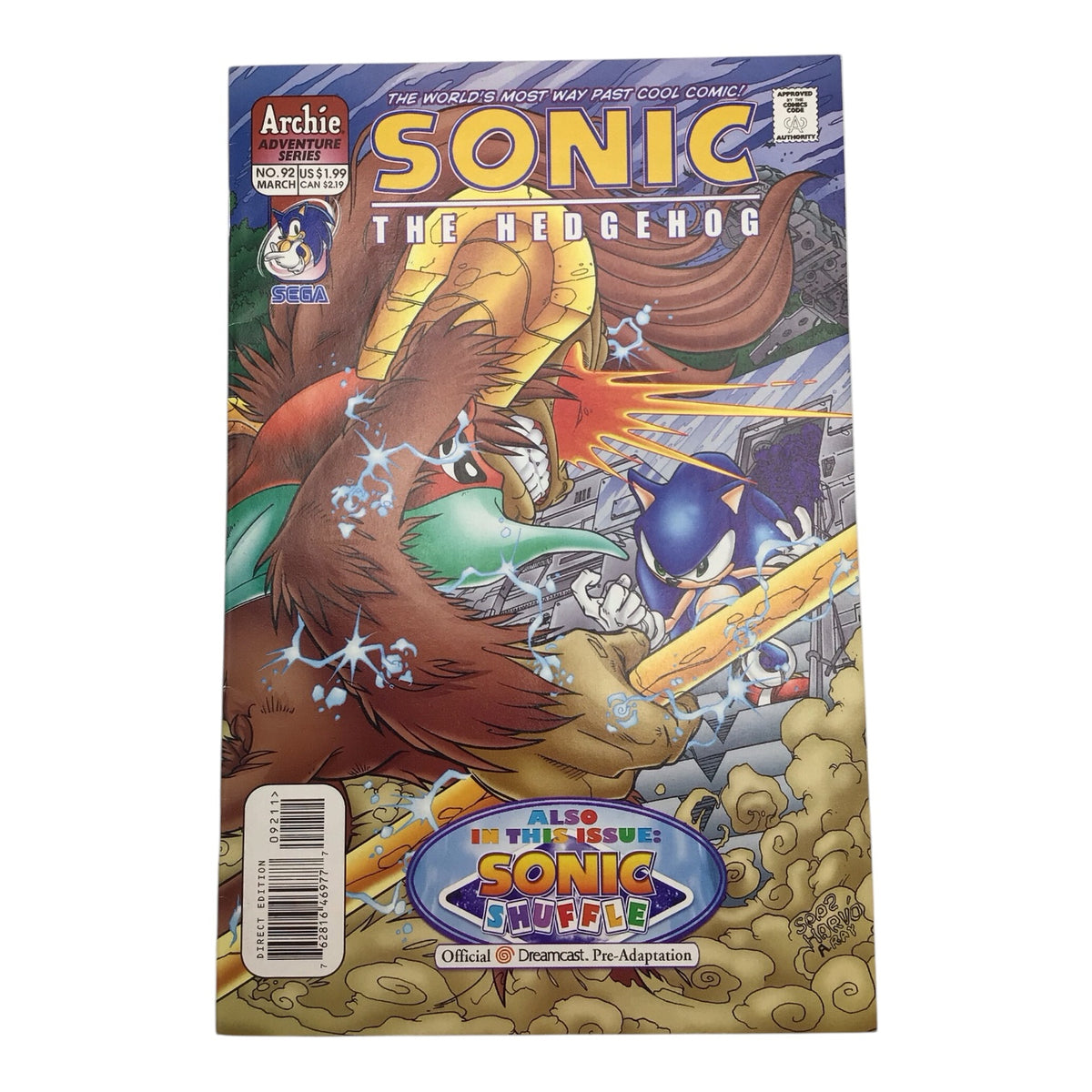Sonic the Hedgehog Comic #92 - Archie Adventure Series