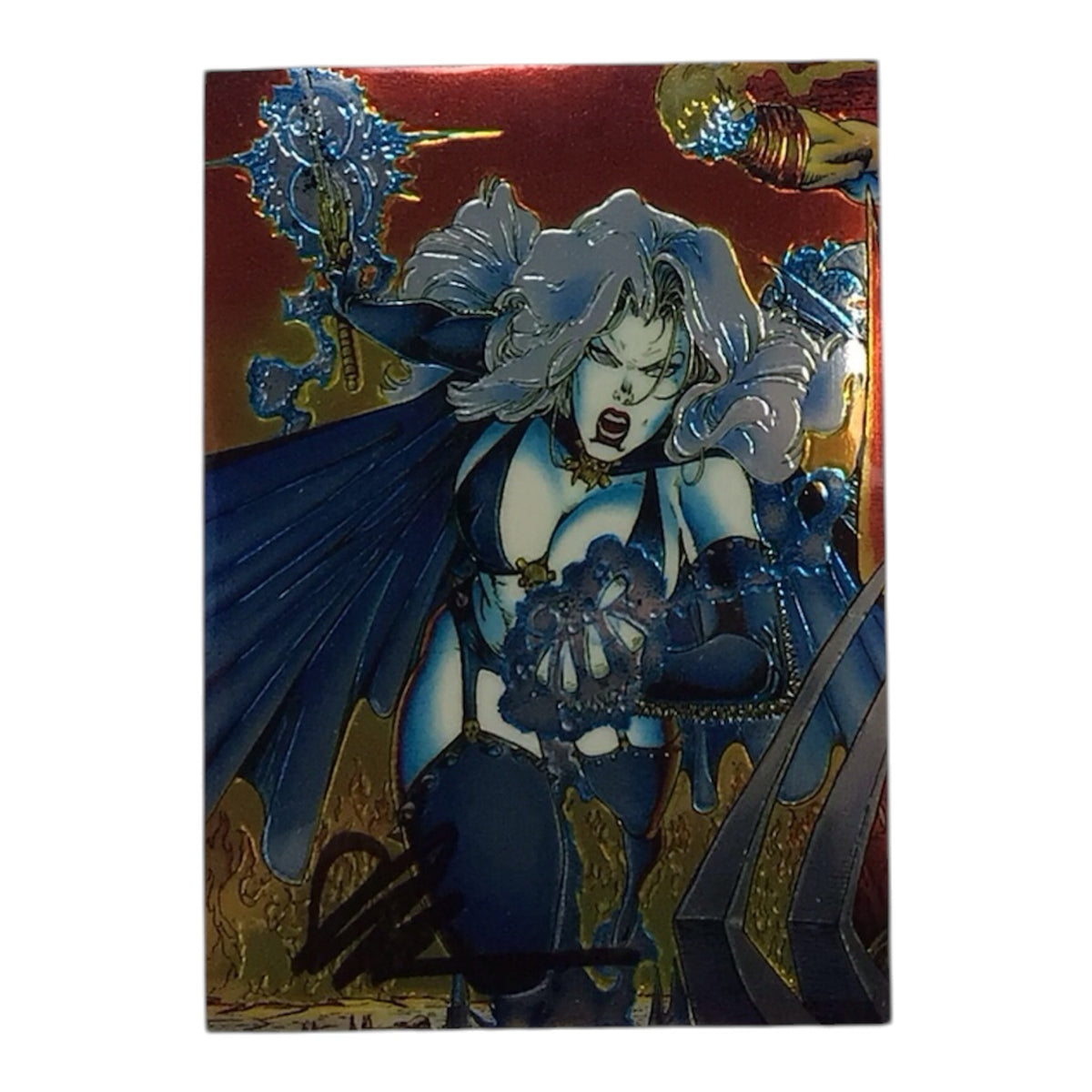Lady Death Chromium Card #23 Signed by Brian Pulido - COA