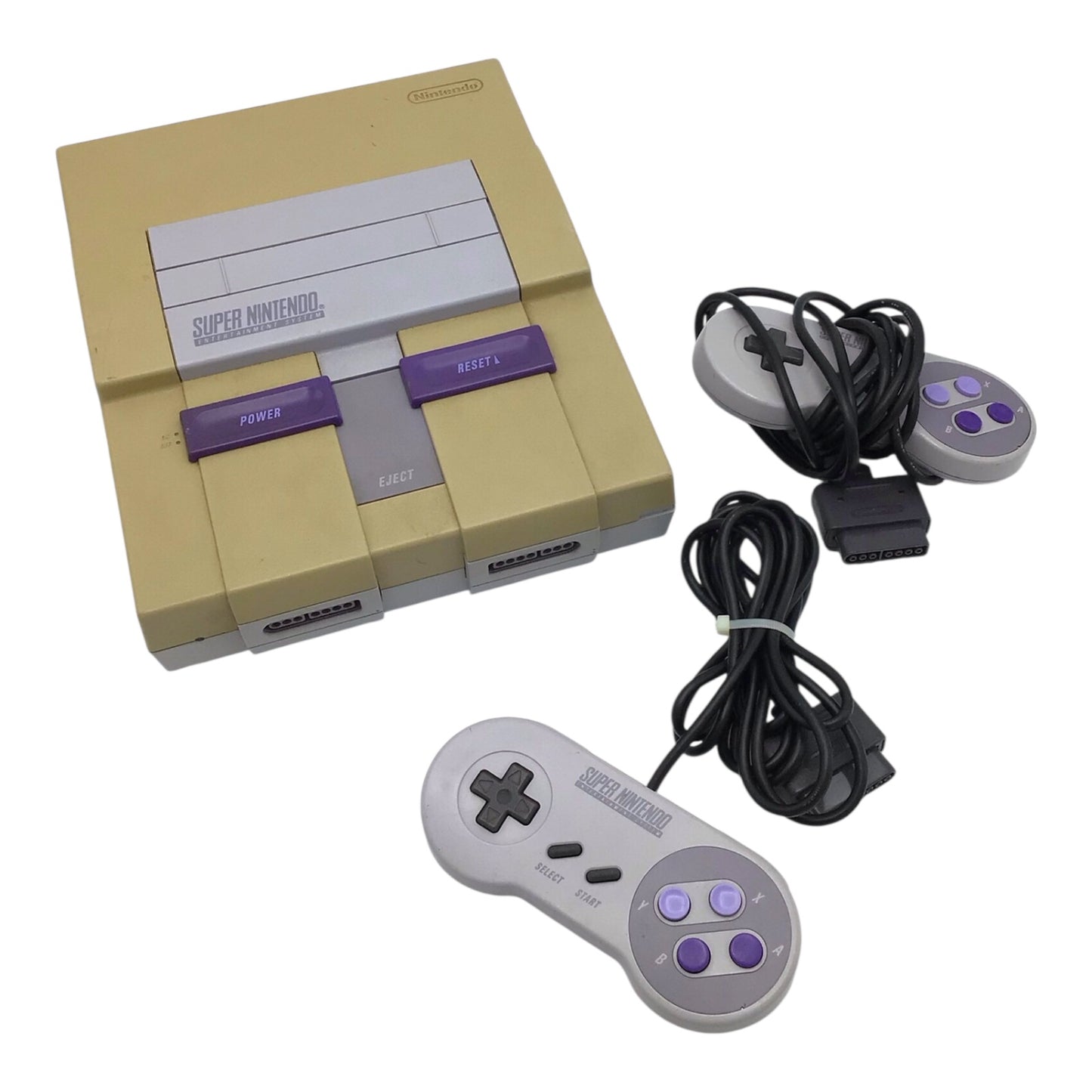 Super Nintendo Entertainment System (SNES) – Complete with Controllers & Cables