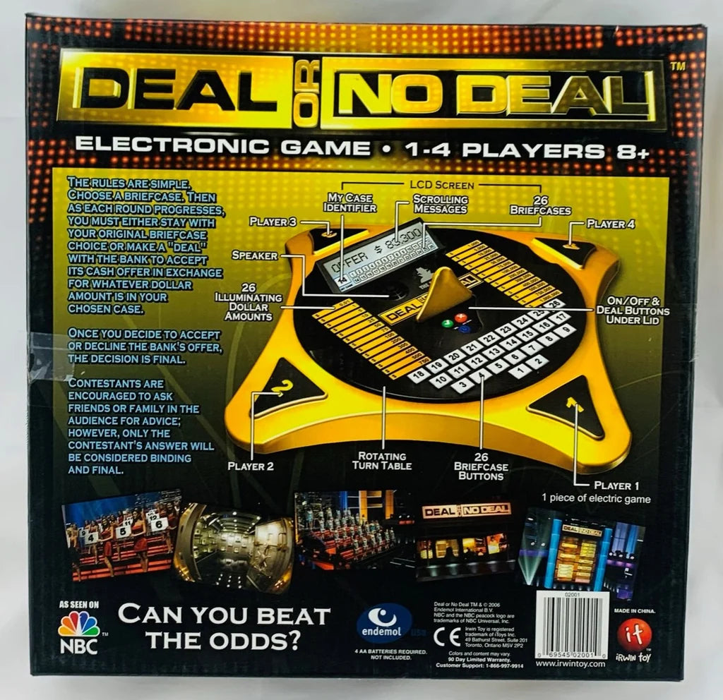 Deal or No Deal Electronic Game featuring Electronic Banker - Irwin Toy