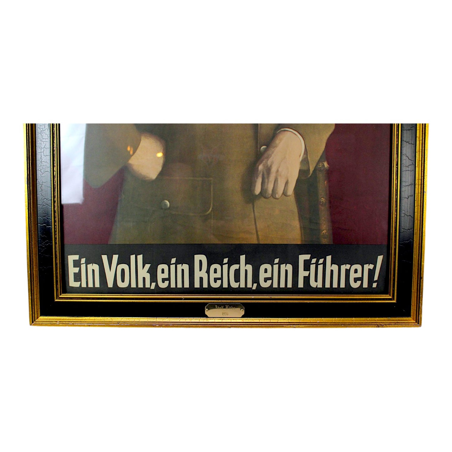 Original 1938 Adolf Hitler Propaganda Poster by Heinrich Knirr | "Ein Volk, ein Reich, ein Führer!" | Framed