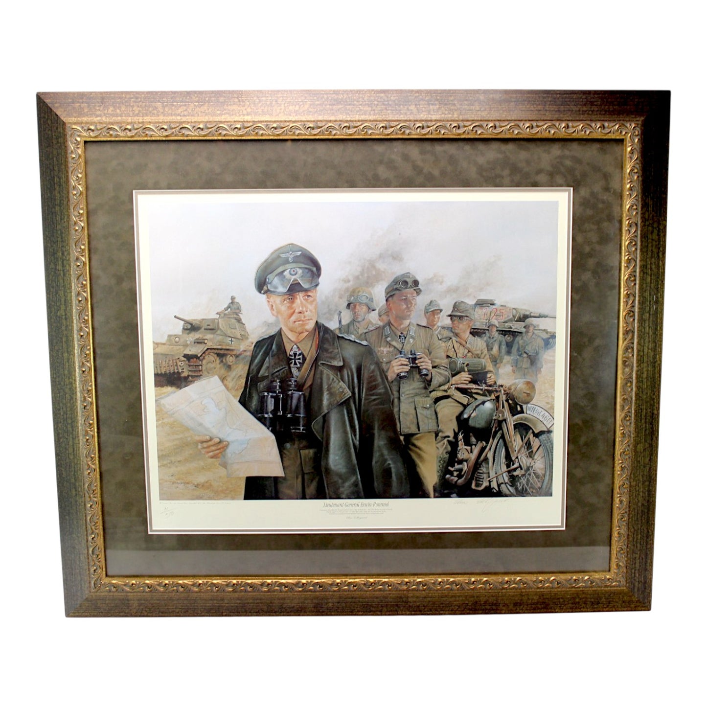 Erwin Rommel & Afrika Korps at Tobruk Print by Chris Collingwood | Signed & Numbered 11/1150
