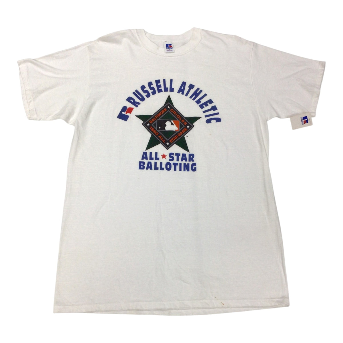 Vintage 1993 Baltimore Orioles MLB 64th All-Star Balloting T-Shirt XL – Russell Athletic