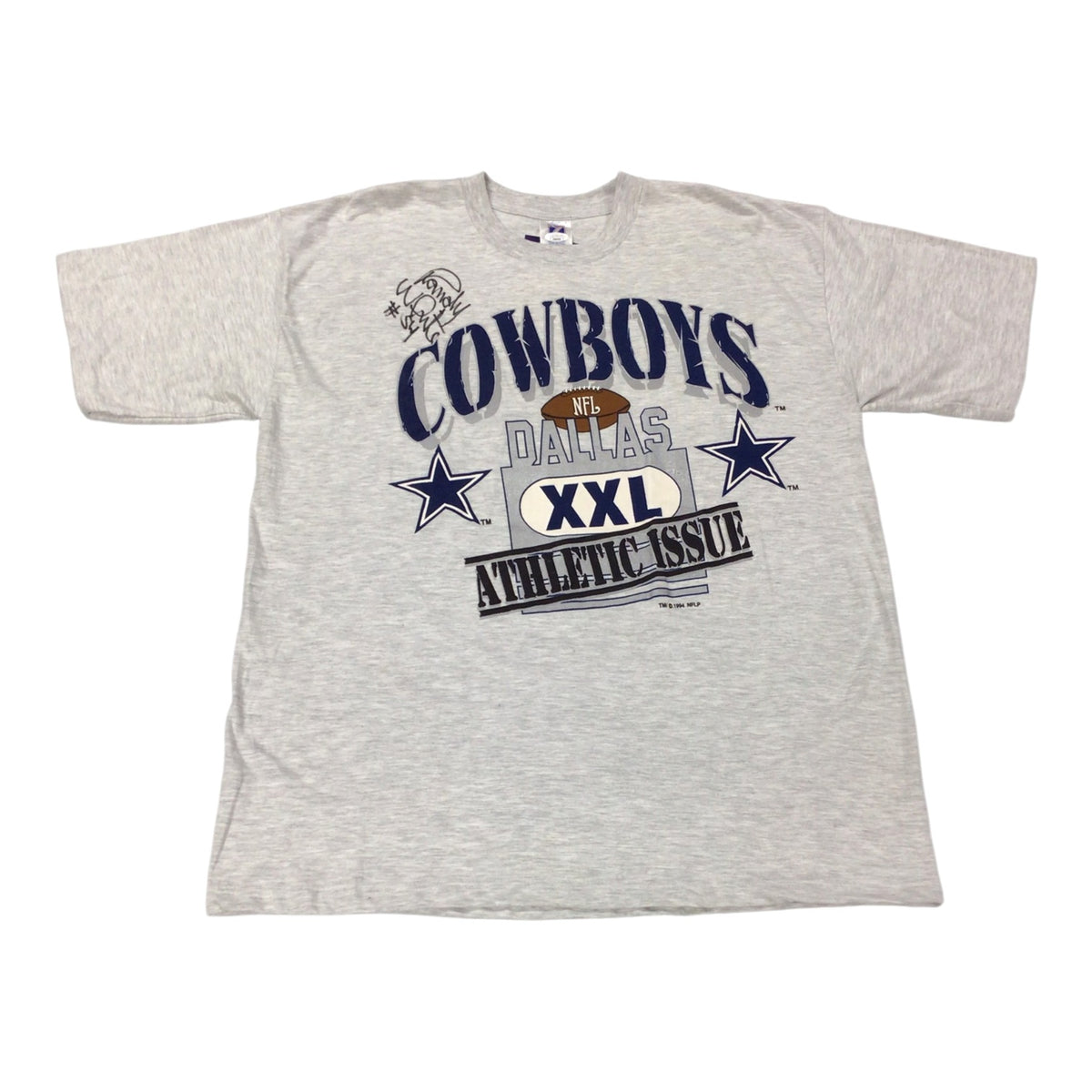 Vintage 1990s Dallas Cowboys Randy White #54 Signed Athletic Issue T-Shirt – JSA Certified