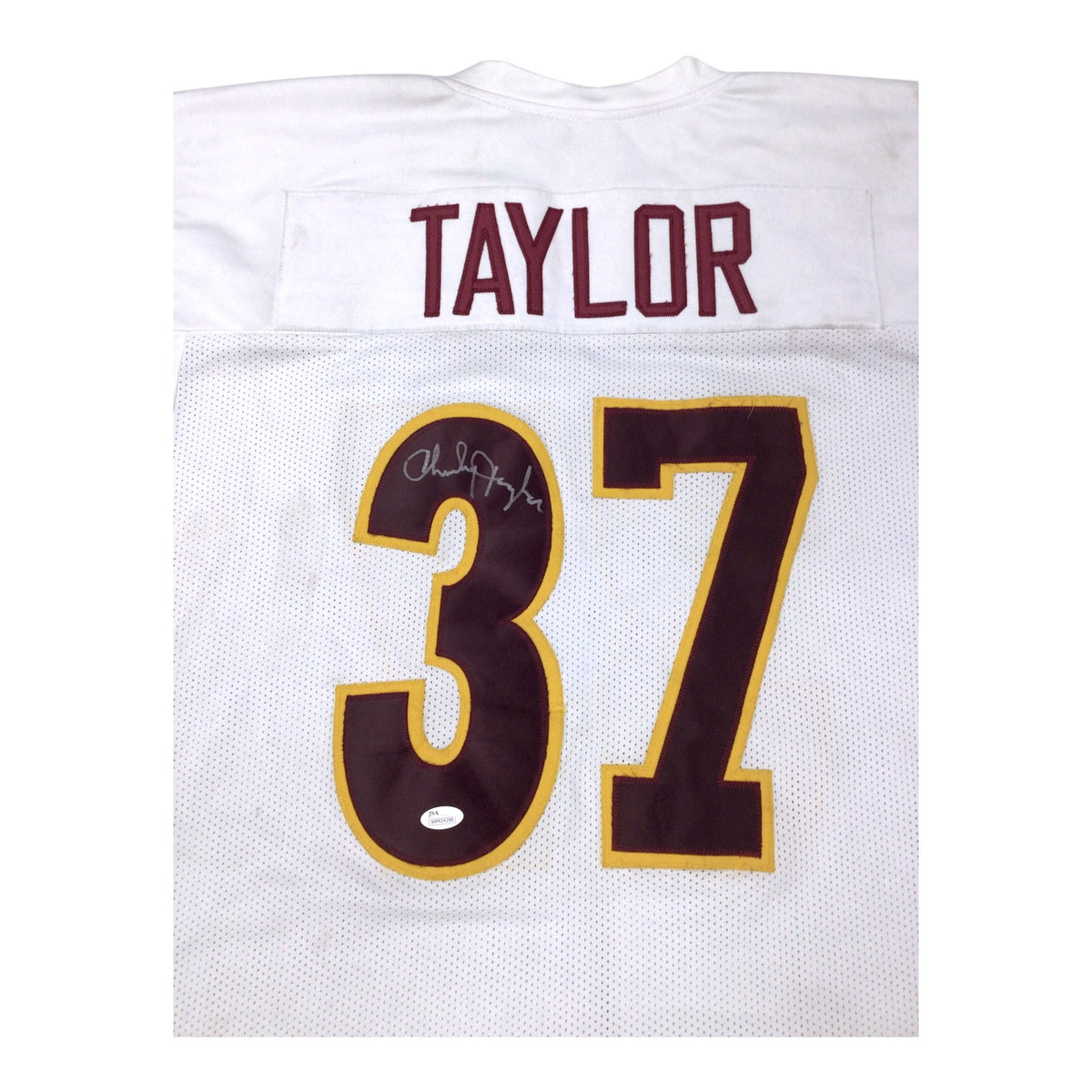 Charley Taylor #37 Signed Washington Redskins NFL Football Jersey XL – JSA