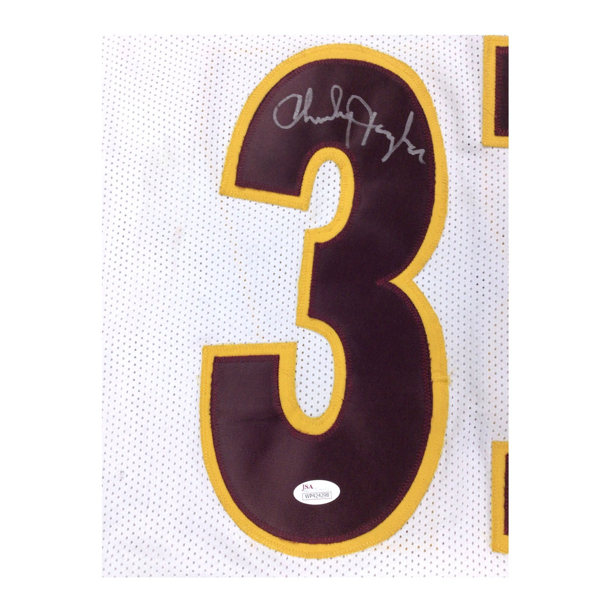 Charley Taylor #37 Signed Washington Redskins NFL Football Jersey XL – JSA