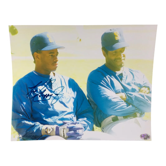 Ken Griffey Jr. & Ken Griffey Sr. Seattle Mariners Signed 8x10 Photo