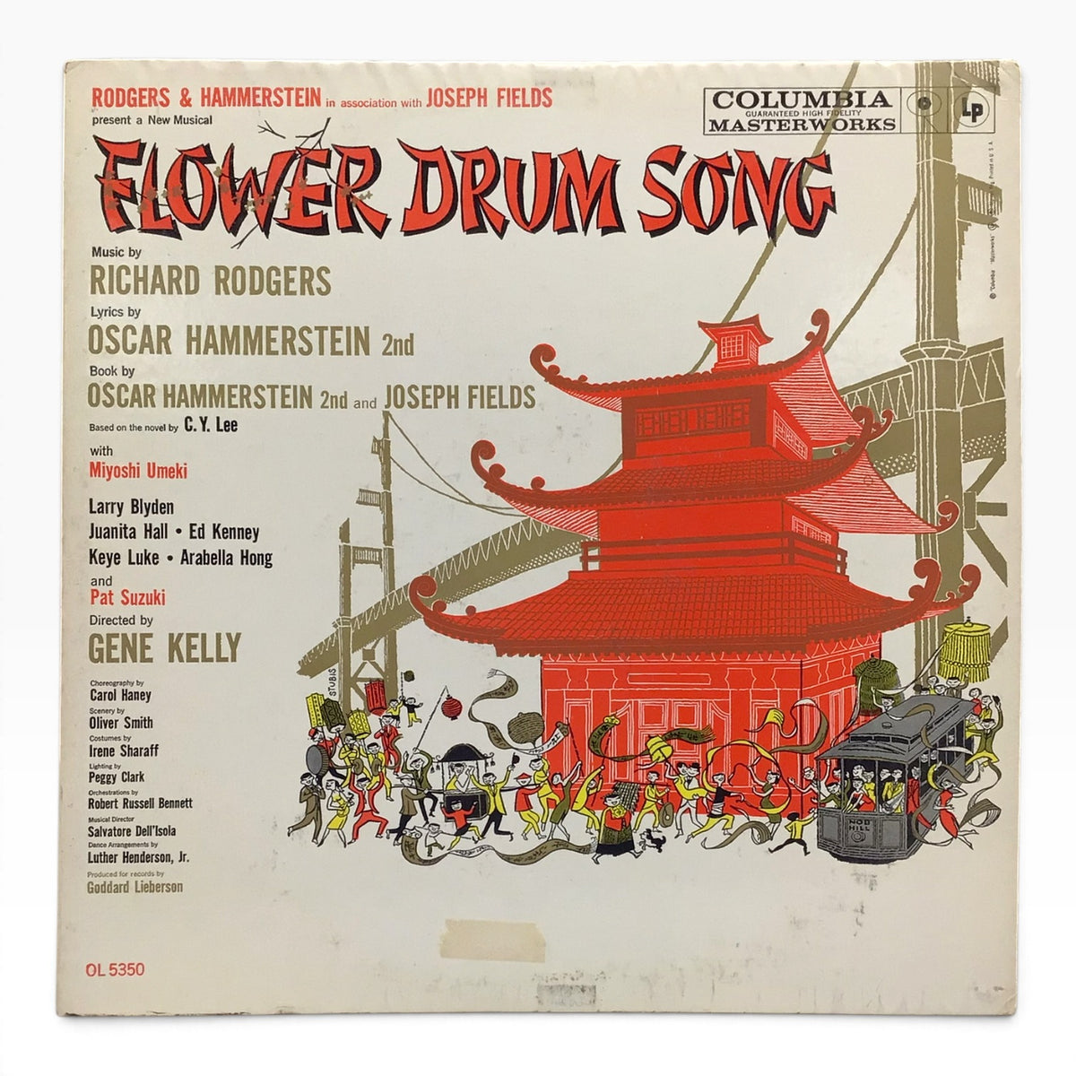Flower Drum Song (1958) Original Broadway Cast Recording Vinyl LP – Rodgers & Hammerstein OL-5350