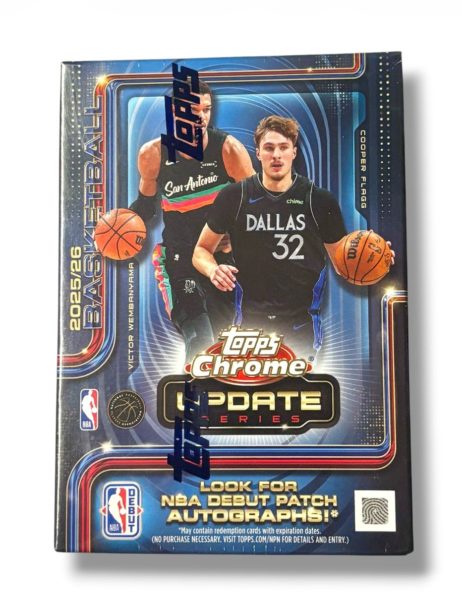 2025-26 Topps Chrome Update NBA Basketball Blaster Box