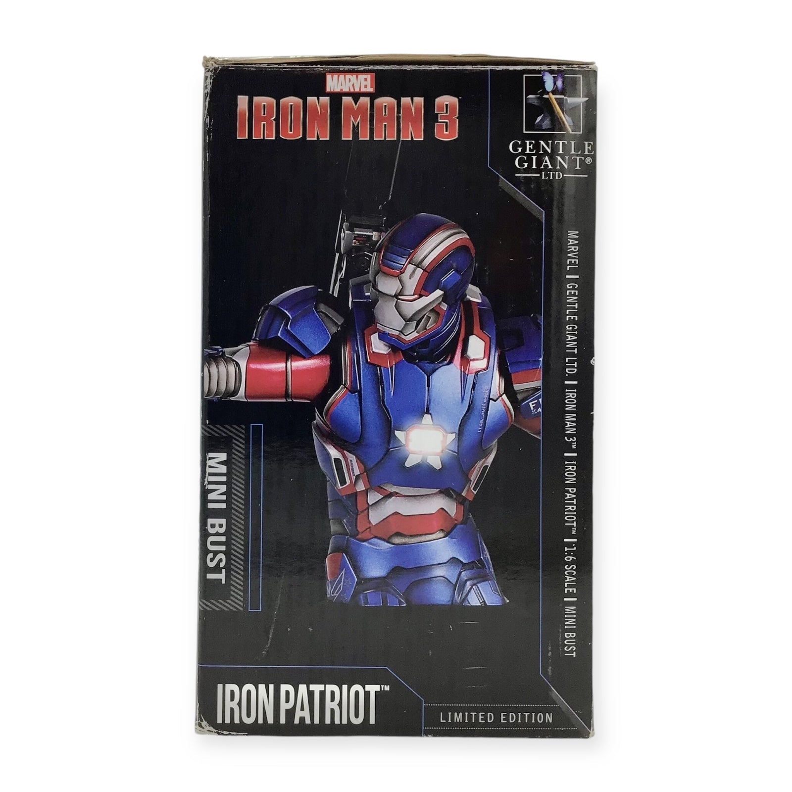 IRON PATRIOT Limited Edition Mini Bust RETIRED 1700 Gentle Giant Marvel 2014