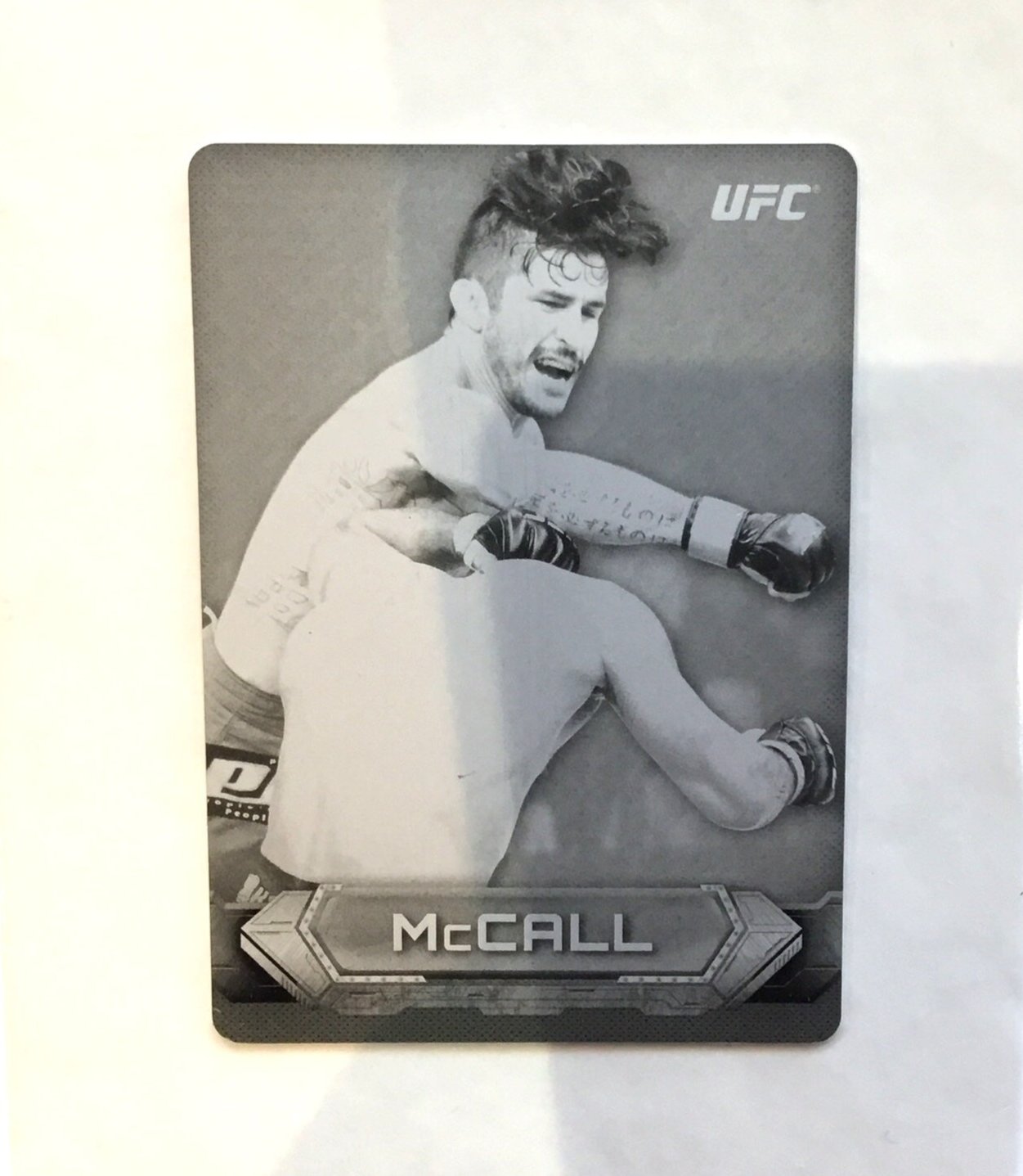 Ian McCall 2014 Topps Printing Plate UFC Knockout 1/1