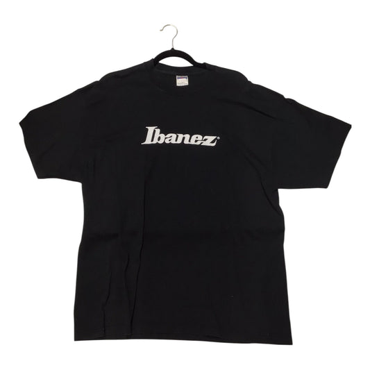Ibanez Logo Black T-Shirt – Classic Guitar Brand Graphic Tee