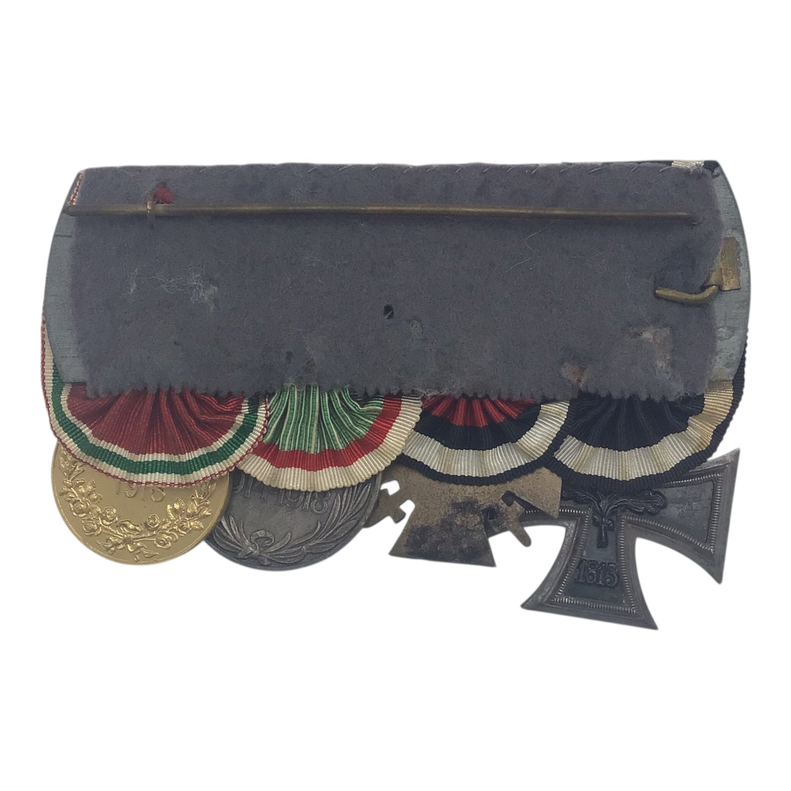 Imperial German Austro-Hungarian WWI 4 Medal Bar w/ Iron Cross