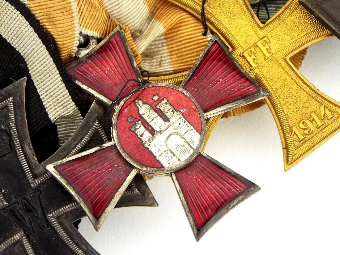 Imperial German WWI Great Medal Bar For Parade & Full Uniform Dress Occasions