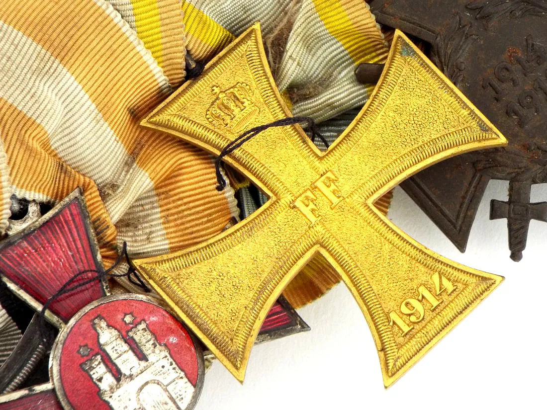 Imperial German WWI Great Medal Bar For Parade & Full Uniform Dress Occasions