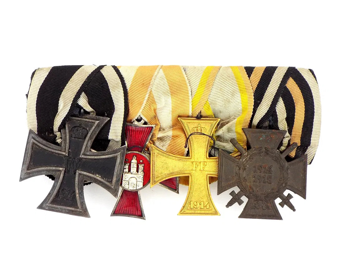 Imperial German WWI Great Medal Bar For Parade & Full Uniform Dress Occasions