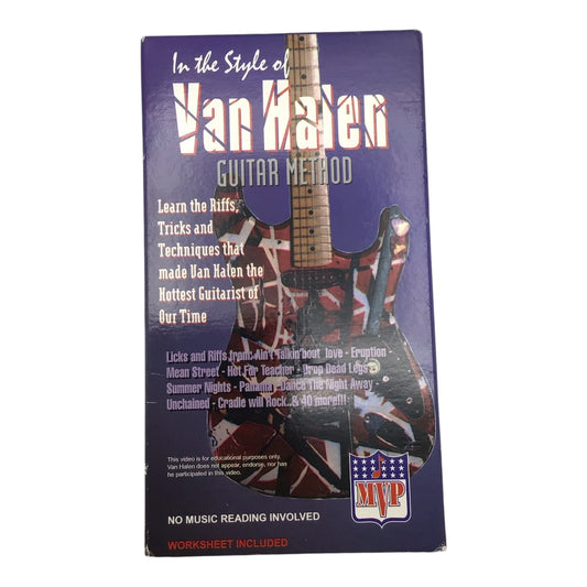 In The Style of Van Halen Guitar Method VHS Tape