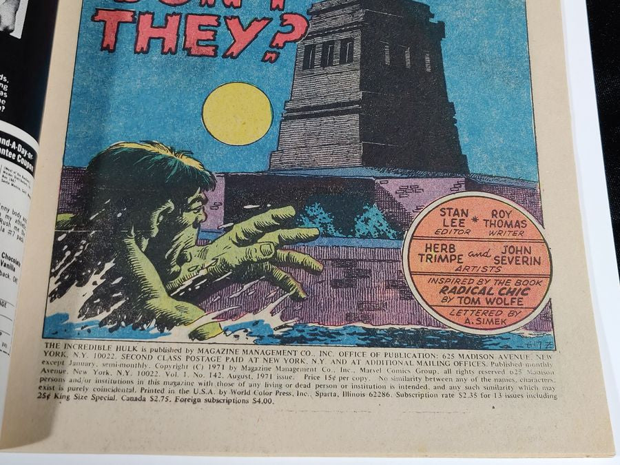 Incredible Hulk #142 - Marvel 1971 - "They Shoot Hulks, Don't They?"