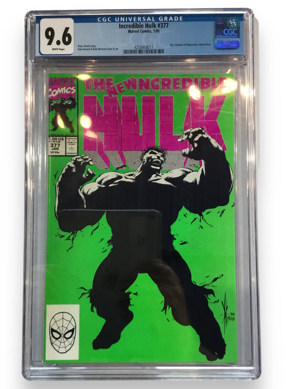 Incredible Hulk #377 - Marvel 1991 - First Appearance of Professor Hulk - CGC 9.8
