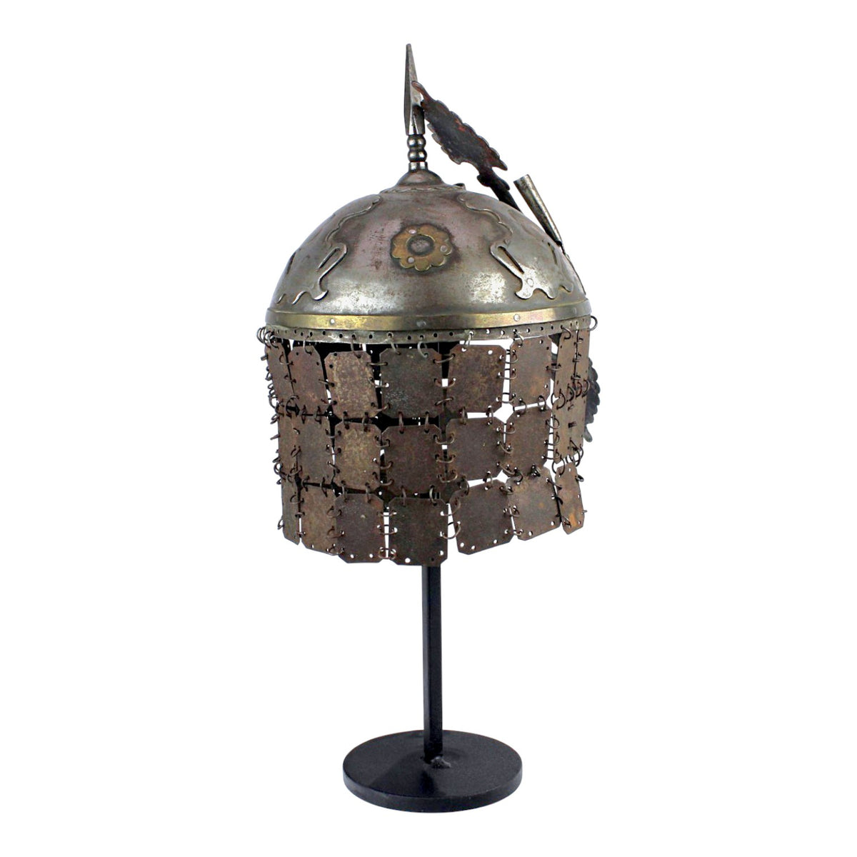 Incredible Persian Kulah Khud Helmet with Chain Mail, 18th-19th Century