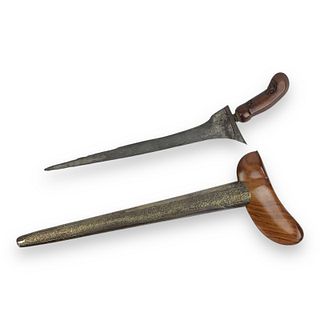 Indonesian Javanese 18th-19thC Pamor Keris Kris Meteorite Blade Sword