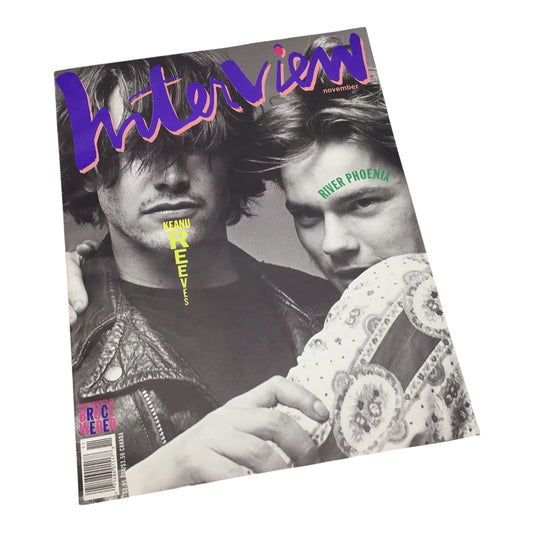 Interview Magazine – November 1991 – Keanu Reeves & River Phoenix Cover