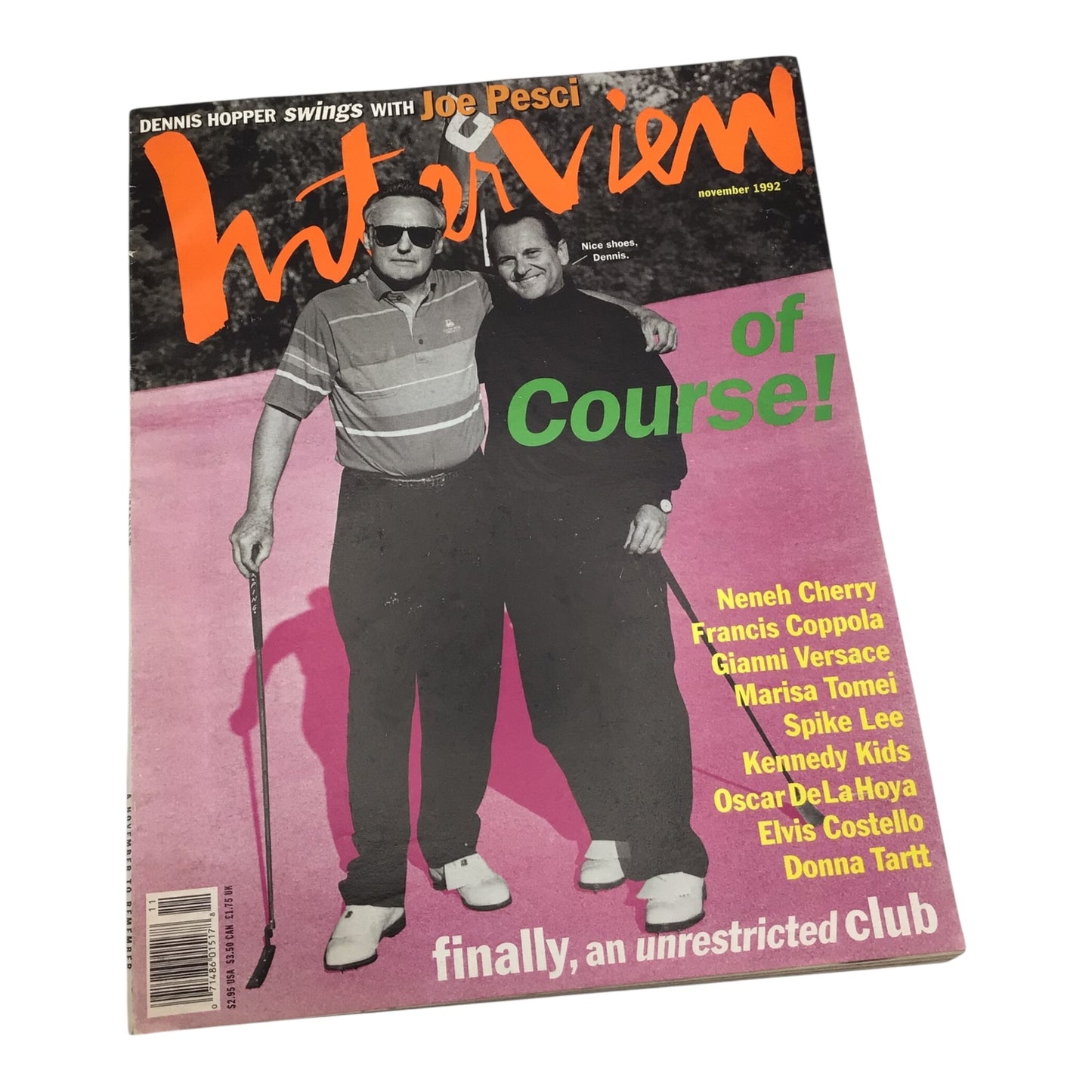 Interview Magazine – November 1992 – Dennis Hopper & Joe Pesci Cover