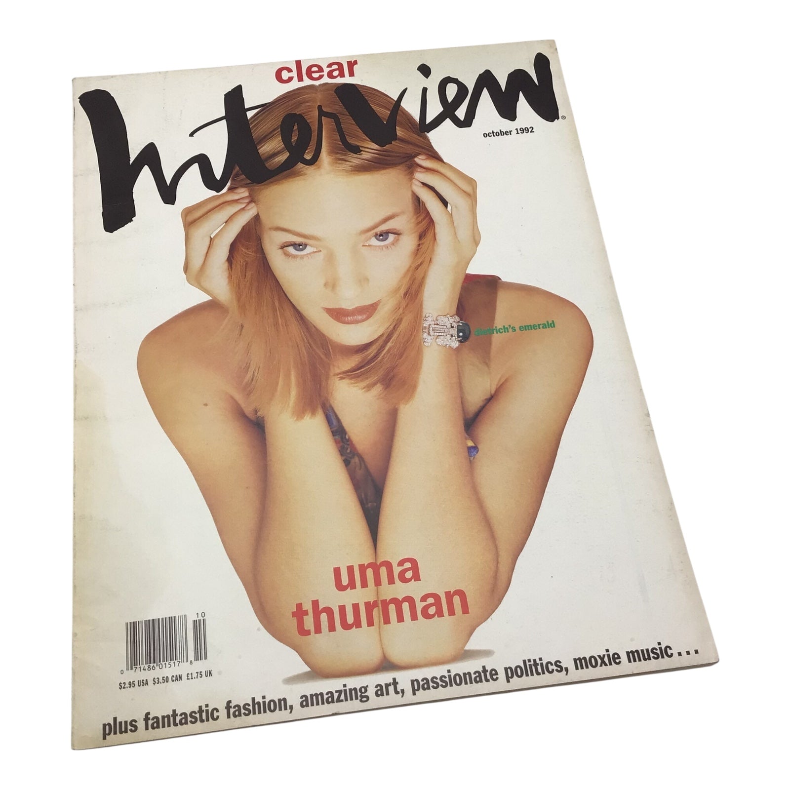 Interview Magazine – October 1992 – Uma Thurman Cover