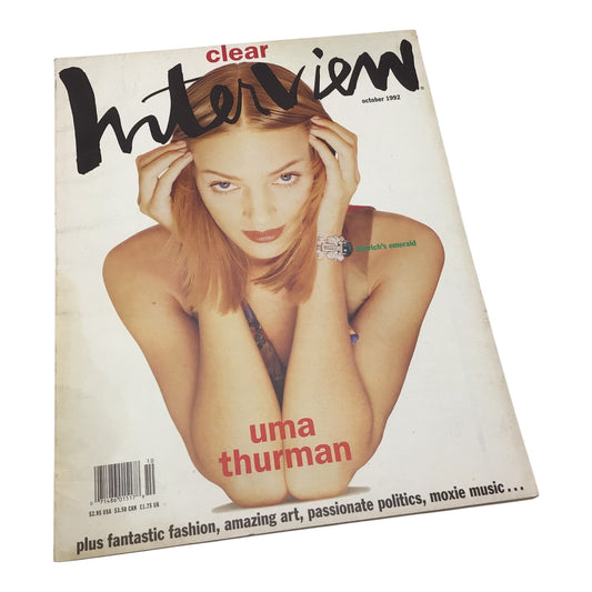 Interview Magazine – October 1992 – Uma Thurman Cover
